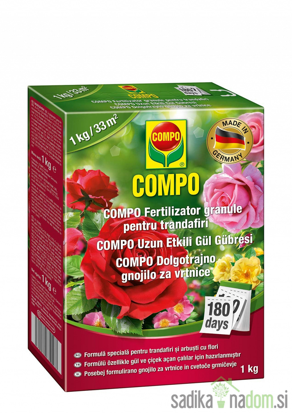 Dugotrajno gnojivo za ruže Compo