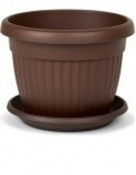 Posuda za cvijeće PVC Mediteran smeđa