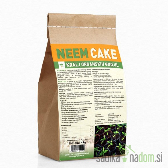 NEEM cake EKO gnojivo tla