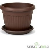 Posuda za cvijeće PVC Mediteran smeđa